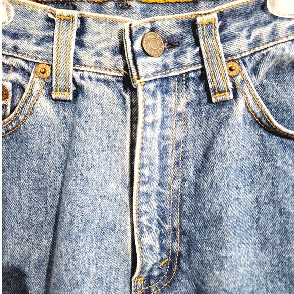 Vintage 80s Levi's Hi-Rise Medium Wash Cotton Jeans 544 16565-1206 25x30 - Picture 3 of 10